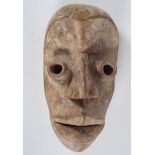 EARLY AFRICAN CARVED WOOD MASK