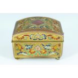 19TH-CENTURY ORMOLU & CHAMPLEVÉ ENAMELLED CASKET