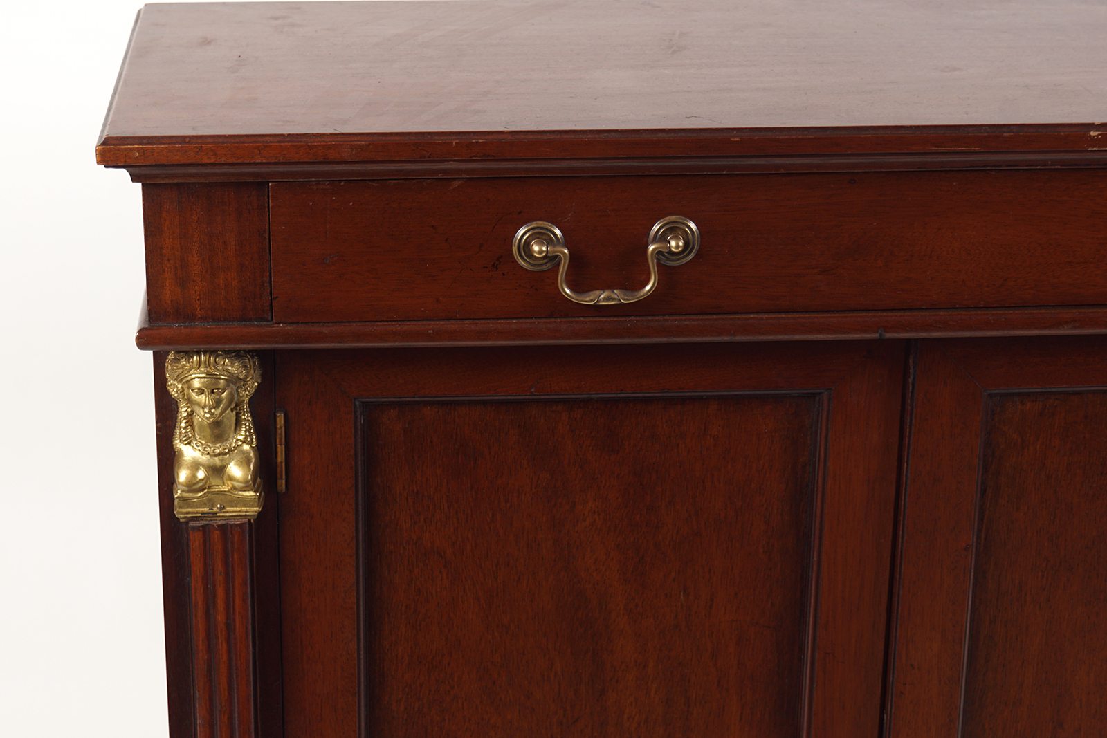 EDWARDIAN ORMOLU MOUNTED MAHOGANY SIDE CABINET - Image 2 of 3