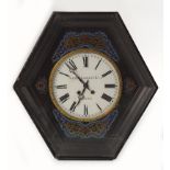 BUHL BRASS & TORTOISESHELL CASED WALL CLOCK