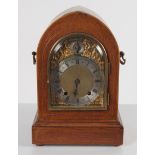 19TH-CENTURY ROSEWOOD & INLAID CASED MANTEL CLOCK