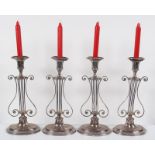 SET OF FOUR 19TH-CENTURY SHEFFIELD CANDLESTICKS