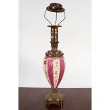 19TH-CENTURY ORMOLU MOUNTED TABLE LAMP