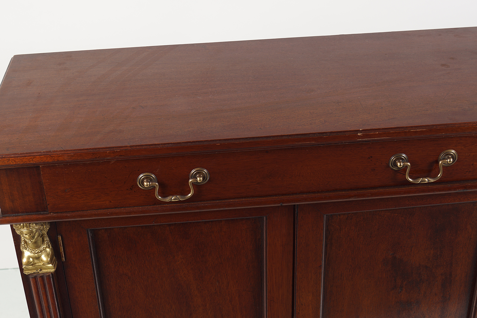 EDWARDIAN ORMOLU MOUNTED MAHOGANY SIDE CABINET - Image 3 of 3