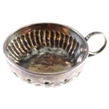 18TH-CENTURY SILVER WINE TASTING CUP