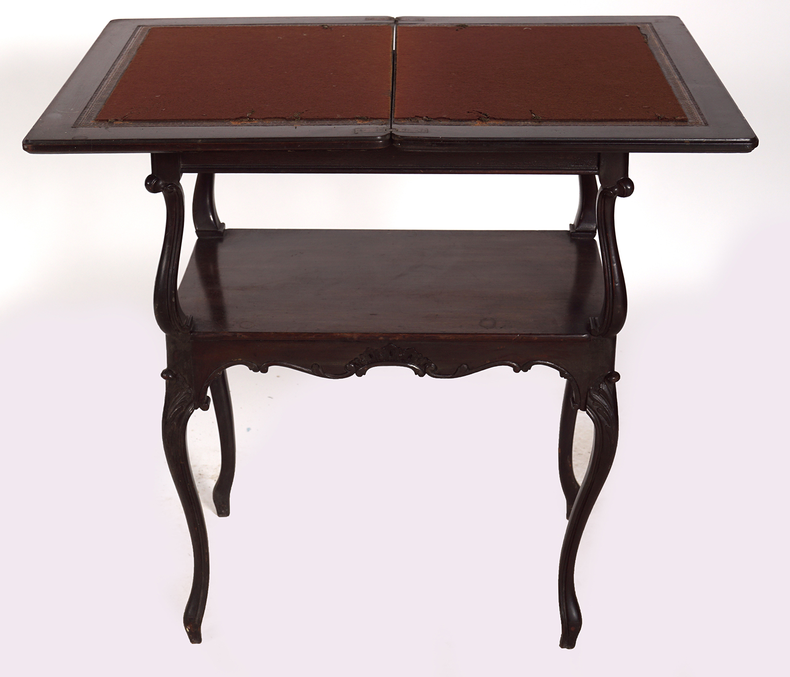 EDWARDIAN MAHOGANY CARD TABLE - Image 4 of 4