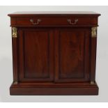 EDWARDIAN ORMOLU MOUNTED MAHOGANY SIDE CABINET