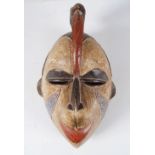 AFRICAN NIGERIAN YORUBA POLYCHROME MASK