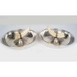 PAIR 19TH-CENTURY SILVER-PLATED DISHES