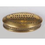 CORK 18TH-CENTURY BRASS SNUFF BOX