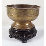 19TH-CENTURY ISLAMIC BRASS BOWL