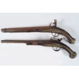 PAIR OTTOMAN FLINTLOCK PISTOLS