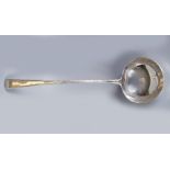 LARGE HEAVY CORK SOUP LADLE