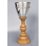 WITHDRAWN TRAVELLING SILVER-PLATED CHALICE
