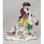 19TH-CENTURY CHELSEA PORCELAIN GROUP