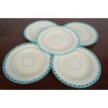 GROUP OF 5 2ND PERIOD BELLEEK PLATES