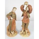 PAIR ROYAL WORCESTER PORCELAIN FIGURES