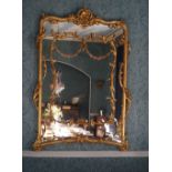 19TH-CENTURY CARVED GILTWOOD MIRROR