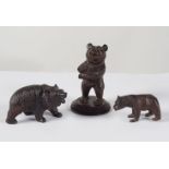 GROUP OF 3 BLACKFOREST BEARS