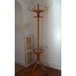 EDWARDIAN BENTWOOD HAT & COAT STAND