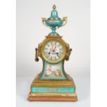 19TH-CENTURY SÈVRES AND ORMOLU CLOCK