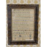 19TH-CENTURY SAMPLER