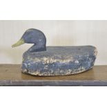 ANTIQUE ASH AND CORK DECOY DUCK