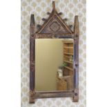 19TH-CENTURY GOTHIC WALL MIRROR