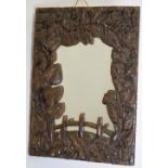 19TH-CENTURY CARVED FRAMED MIRROR