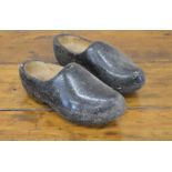PAIR OF WOODEN CLOGS
