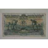 IRISH CURRENCY: PLOUGHMAN'S ONE POUND NOTE