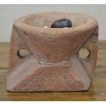 IRISH VERNACULAR DUG OUT PIPE STAND