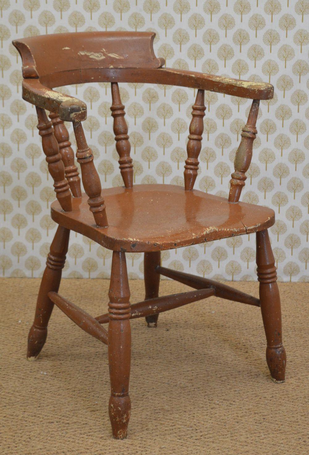 19TH-CENTURY SMOKER'S CHAIR - Image 2 of 3