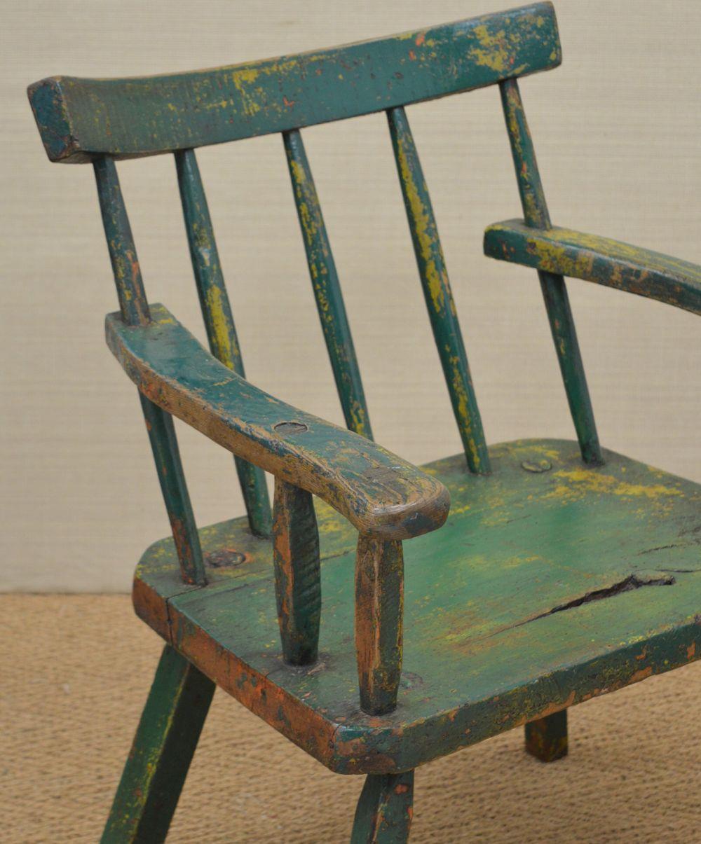 19TH-CENTURY ASH AND ELM IRISH FAMINE CHAIR - Image 3 of 4