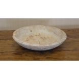 LARGE IRISH VERNACULAR SYCAMORE BUTTER BOWL