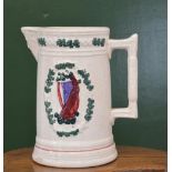 LARGE IRISH SPONGEWARE EWER