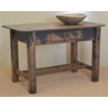 18TH-CENTURY IRISH VERNACULAR PINE KITCHEN TABLE