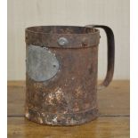 IRISH VERNACULAR METAL DRINKING MUG