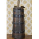 IRISH VERNACULAR METAL BOUND MILK CHURN