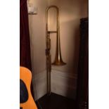 VINTAGE BRASS SLIDE TROMBONE