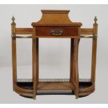 19TH-CENTURY OAK SHOOLBRED STICK STAND
