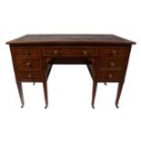 SIGNED EDWARDS & ROBERTS MARQUETRY DESK