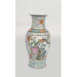 LARGE ORIENTAL POLYCHROME VASE