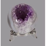 AMETHYST GEODE SPHERE