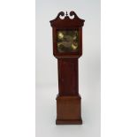 EDWARDIAN MAHOGANY CASED GRANDAUGHTER CLOCK