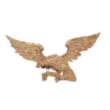 MONUMENTAL AMERICAN CARVED WOOD EAGLE