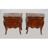 PAIR OF LOUIS XV STYLE KINGWOOD CHESTS