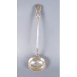 SILVER KINGS PATTERN SOUP LADLE