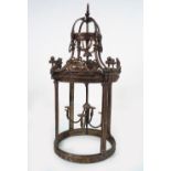 LARGE BRONZE HALL LANTERN