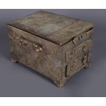 CHINESE SILVER PLATE VANITY BOX